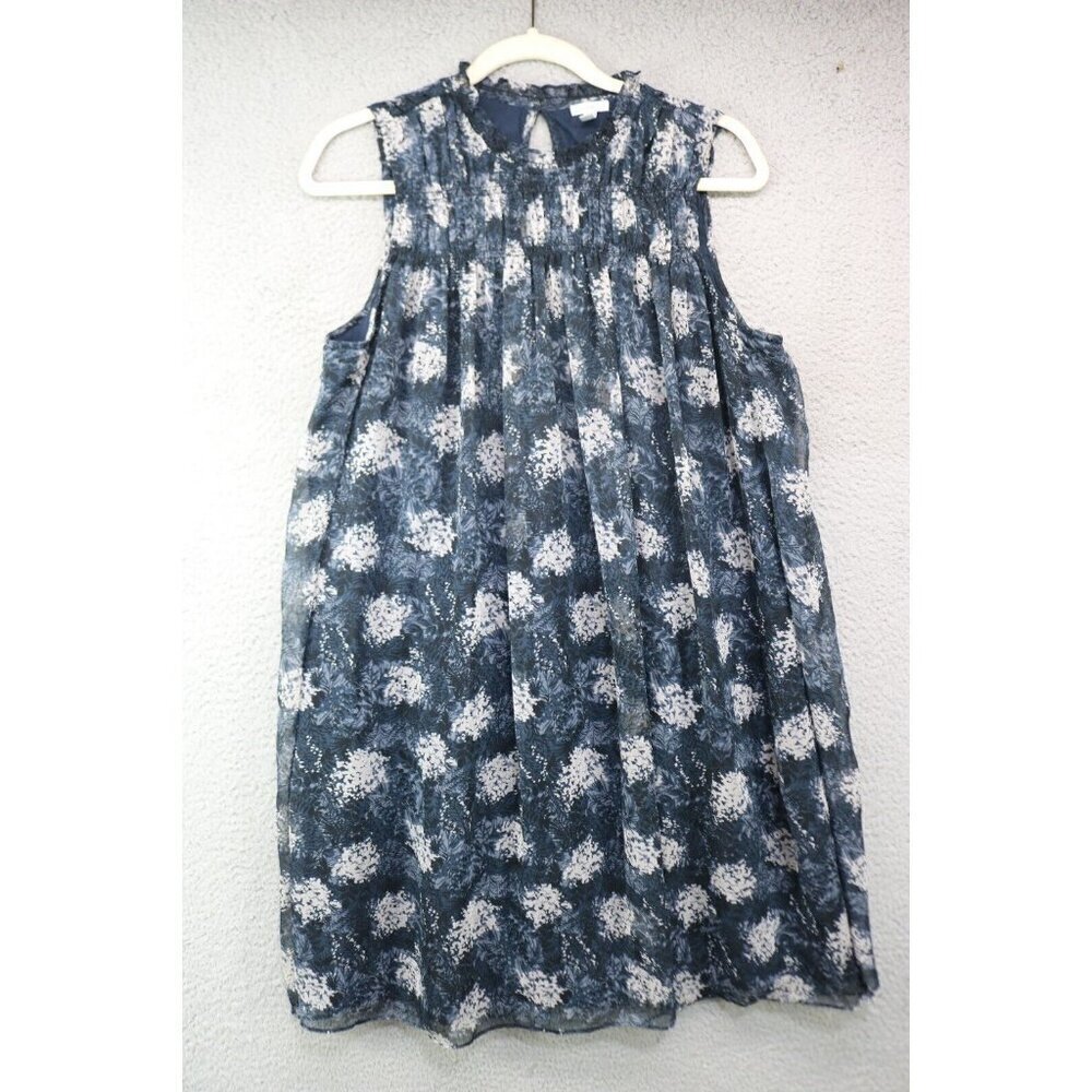 Anthropologie Joie Smocked Sleeveless Chiffon Babydoll Dress-Size Medium